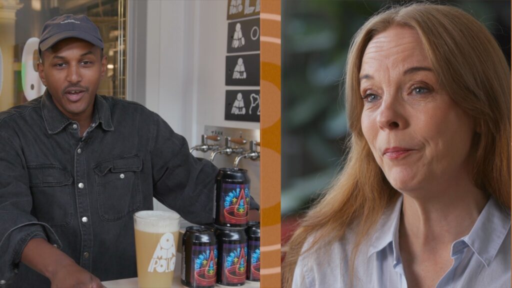 Stills from social media ads for Omnipollo and Psykologiakademin